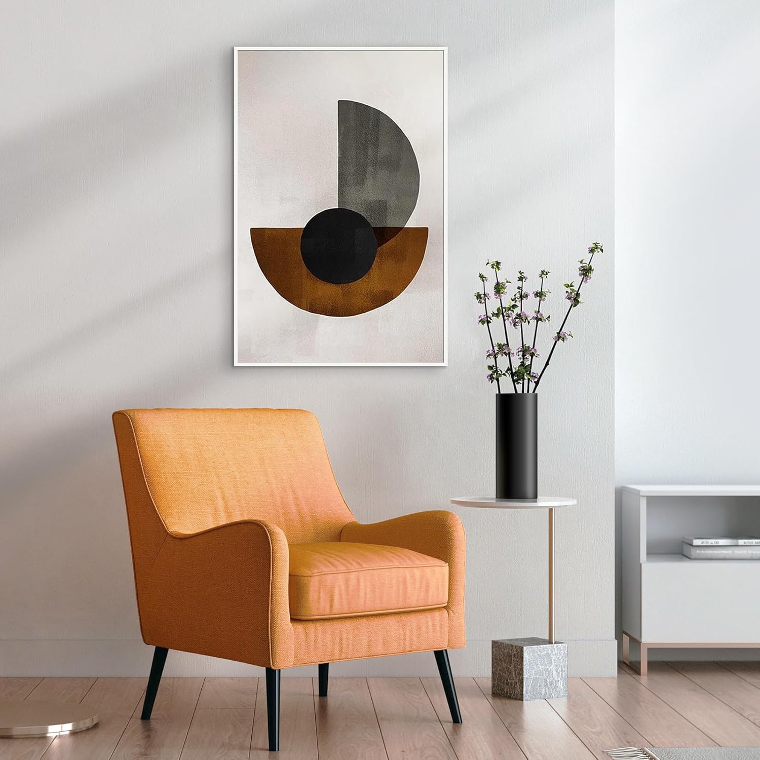 upsimples 24x36 Poster Frame White 3 Pack, Scratch-Proof Picture Frames 24 x 36 for Photo Gallery - Slide-In Strips, Horizontal or Vertical Wall Mounting